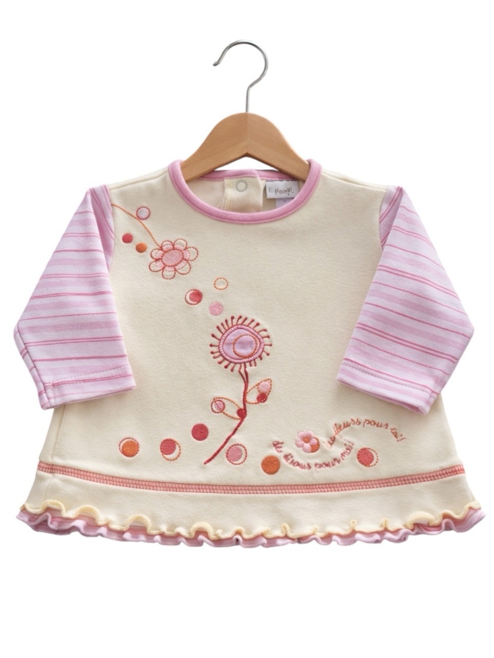 5/$10 Y2K Poopidoo Baby Girl Long Sleeve Top